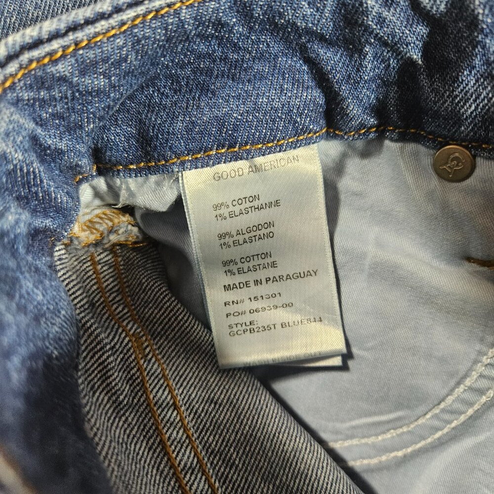 Good American Good Classic Blue Jeans Cropped Skinnish Fit Women's Size 4/27 NEW - Picture 6 of 8